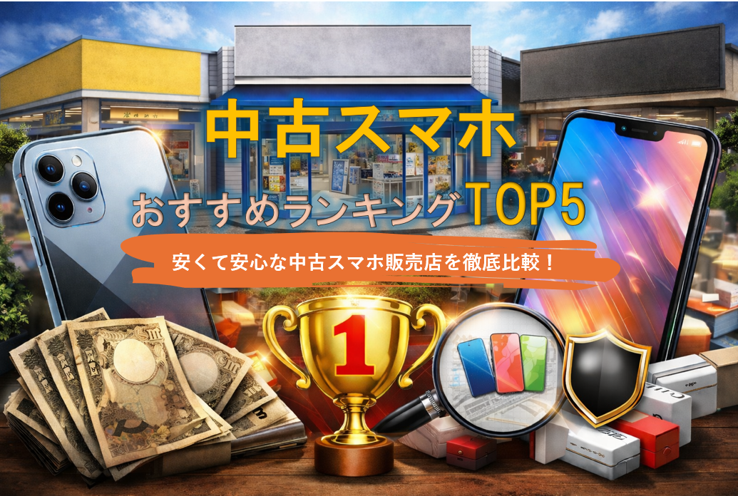 中古スマホおすすめランキングTOP5｜安くて安心な中古スマホ販売店を徹底比較！
